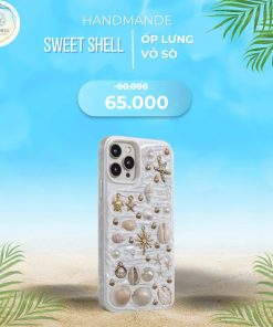 Ốp Lưng Vỏ Sò Handmade Ốc Biển Xinh Xắn Cho iPhone – Phong Cách Biển – Sweet Shell Shell
